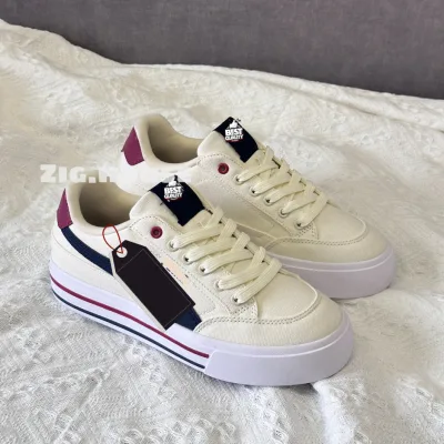 Giày Thể Thao P/M Classic Kem Xanh Navy