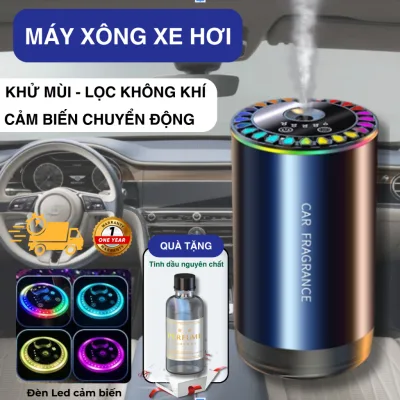 Máy Xông Tinh Dầu Xe Hơi Nước Hoa Nguyên Chất - Máy Lọc Không Khí Khử Mùi Ô Tô có cảm biến chuyển động