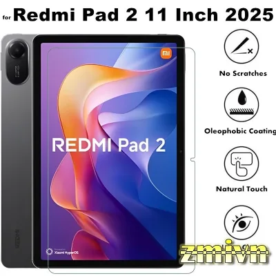 Kính Cường Lực 9H Cho Redmi Pad 2 11 inch 2025 , Redmi Pad2 trong suốt
