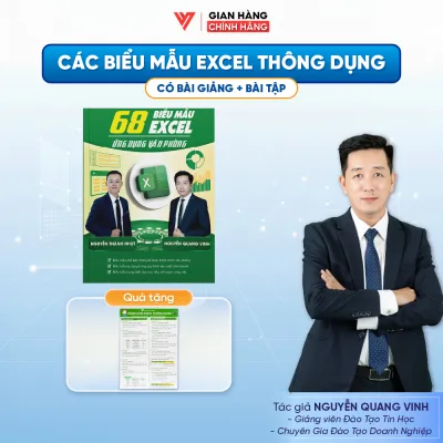 Sách 68 Biểu Mẫu Excel ĐÀO TẠO TIN HỌC Ứng Dụng Văn Phòng Kèm File Mẫu Và Video Hướng Dẫn - D08
