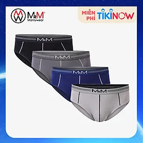 Combo 4 quần lót nam tam giác Bamboo Organic mềm mịn thoáng mát thấm hút mồ hôi - MRM Manlywear - Màu Ngẫu Nhiên