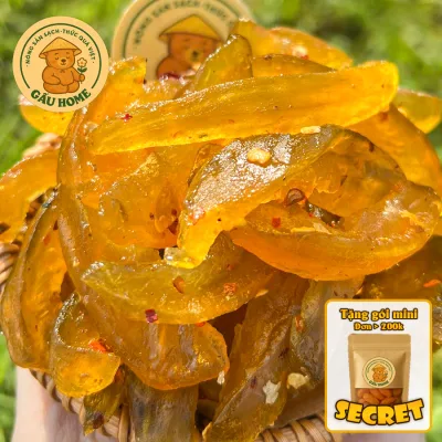 Cóc Lát Sấy Dẻo Muối Ớt Chua Cay Loại Ngon, Đặc Biệt Dẻo Cay Ít Ngọt, 100g/ 200g/ 500g - Nông Sản Gốc Việt GẤU HOME