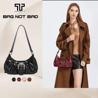 Túi Xách Da PU Cao Cấp Double T - Y2K Ulzzang Hàn Quốc - Khóa Cài Kim Loại - Đi Chơi Dự Tiệc - 42