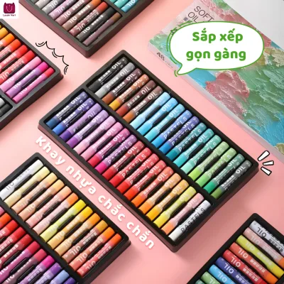 Bộ bút sáp dầu cổ điển, vật liệu và dụng cụ vẽ tranh nghệ thuật, tô màu, bút sáp màu hoàn chỉnh