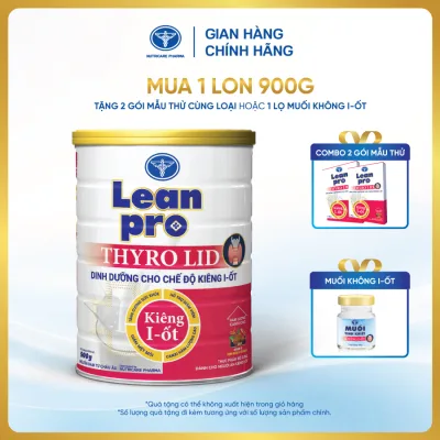 Lon sữa Leanpro Thyro Lid 900g - Dinh dưỡng cho người trong chế độ ăn kiêng i-ốt