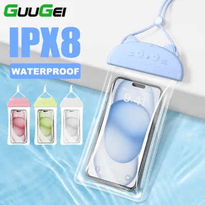 Túi đựng điện thoại chống nước Guugei Túi đựng điện thoại chống nước dưới nước Túi đựng điện thoại chống nước bơi