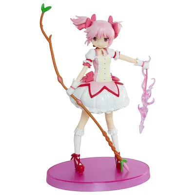 19cm Puella Magi Madoka Magica Hình Kaname Madoka Anime Nhân Vật Pvc Hành Động Hình Bộ Sưu Tập Tượng Mô Hình Trang Trí Đồ Chơi Quà Tặng