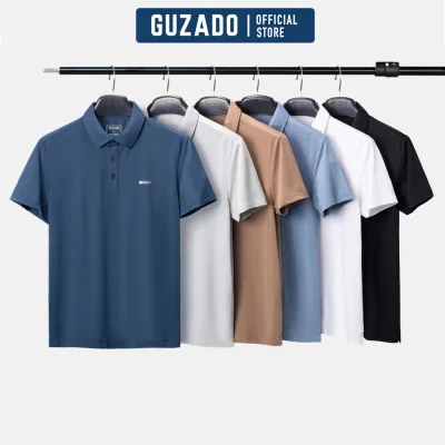 Áo Polo Nam GUZADO Cổ Bẻ Coolmax Thể Thao Co Giãn, Thấm Hút Cực Tốt Kiểu Dáng Basic PL01
