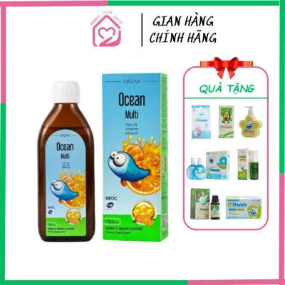 Ocean Multi Fish Oil Bổ Sung Omega 3, Vitamin, Khoáng Chất Phát Triển Toàn Diện Cho Trẻ Em Chai 150ml