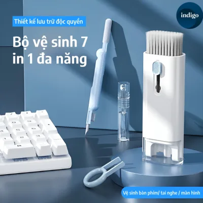 Bộ làm sạch 7 món nhỏ gọn–Dụng Cụ Vệ Sinh Laptop-vệ sinh AirPods, bàn phím, điện thoại,laptop–mang theo dễ dàng