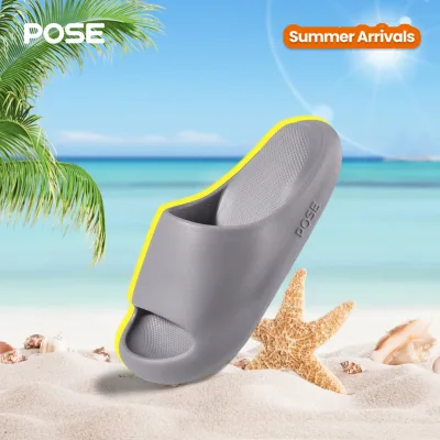 POSE Cloud Bounce Dép EVA Vân Nhám Đế Cao Chống trượt Chống ồn Đàn hồi Giảm chấn Thích hợp đi trong nhà ngoài trời Dép Đi Trong Nhà Nam Nữ có đủ P68101