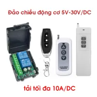 Bộ thiết bị điều khiển từ xa 2 kênh dùng đảo chiều động cơ 5v 6v 9v 12v 24v 30v DC 10A từ xa 50m 100m 200m