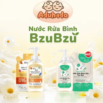 BZU BZU Chai Nước rửa bình sữa và đồ dùng tạo bọt siêu sạch và an toàn cho bé