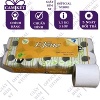 Giấy vệ sinh gấu trúc ELENE than tre tự nhiên không chất tẩy trắng 3 lớp 10 cuộn chính hãng cho quán ăn nhà hàng