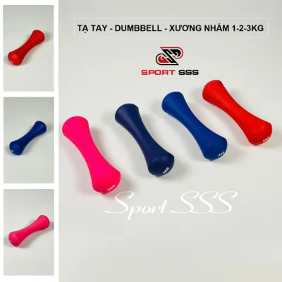 Tạ tay - Dumbbell 1kg - 2kg - 3kg Bọc cao su nhám - Nam , Nữ - thể lực - GYM - Yoga - Boxing cao cấp.