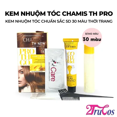 Chamis 5D TH New Pro Collagen Hair Colour 60ml (hair care, dyed colour cover white hair, 30 hotrend colours) 2Trucos