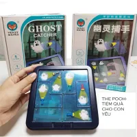 Đồ chơi thông minh- Board Game xếp hình đèn pin bắt ma Ghost Catchers 30 thẻ 60 câu đố thông minh sáng tạo cho bé