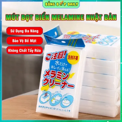 Set 10 Miếng Mút Xốp Bọt Biển Melamine Nhật Bản Đa Năng, Miếng Mút Xốp Mềm Lau Chùi, Tẩy Rửa, Vệ Sinh Nhiều Bề Mặt