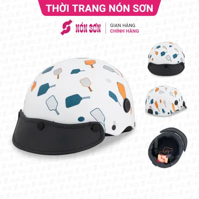 Offer - Genuine Nong Son Patterned Half-Head Helmet with Ventilation Holes Smp-Tr119