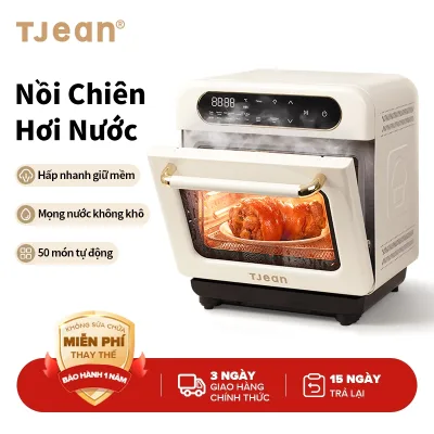 TJean Nồi chiên hơi nước không dầu 12L steam oven lò nướng Nồi Hấp Điện đa chế độ nấu cài sẵn