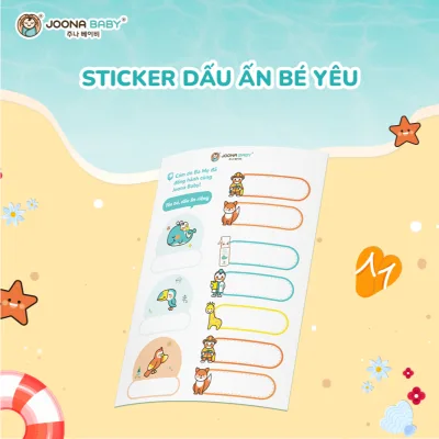 STICKER nhãn dán ghi tên bé yêu