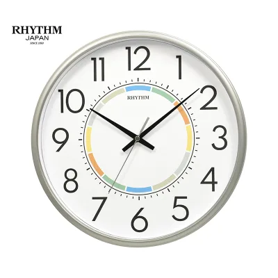 Đồng hồ treo tường Nhật Bản Rhythm CMG595NR66 – KT 31.0 x 4.5cm/735g, vỏ nhựa, dùng Pin.