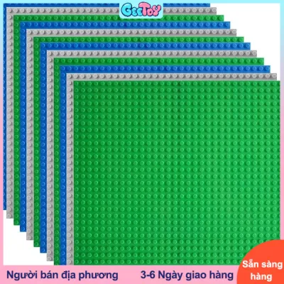 GeeToy 1 Cái 32*32 chấm bi khối xây dựng tấm đế chấm bi DIY tấm đế lắp ráp phù hợp cho trẻ em