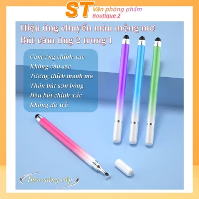 Bút cảm ứng điện dung đổi màu, chuyên dụng để biên tập, vẽ, viết tay trên màn hình điện thoại, máy tính bảng Android.