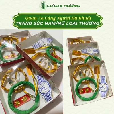 1 Hộp Trang Sức Nam/Nữ Loại Thường, Phù Hợp Cúng Mã; Tảo Mộ; Thanh Minh;...