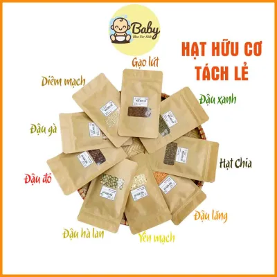 Hạt Hữu Cơ Cho Bé Ăn Dặm Các Loại Hạt Dinh Dưỡng Nấu Cháo Làm Bánh Nhập Khẩu Tách Lẻ Tiện Lợi Giá Tốt Nhất MA015
