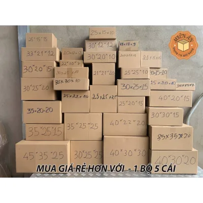 Thùng hộp carton size lớn, thùng giấy đóng hàng nhiều kích thước