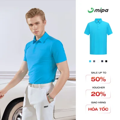 Mipa Men's Short-Sleeved Golf Shirt Made of Soft and Comfortable Material That Absorbs Sweat Well Marcus Top