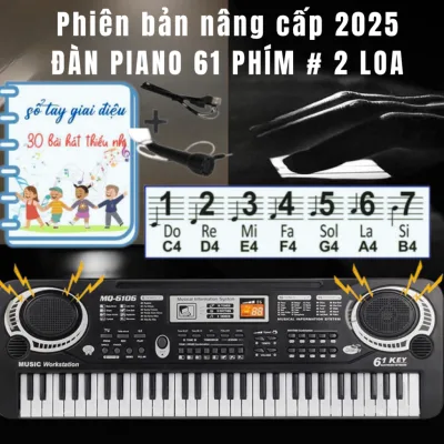 ĐÀN PIANO 61 PHÍM, HDSD TRỰC TIẾP 1:1 MIỄN PHÍ, HD KẾT NỐI Blutooth, LOA, ÂM LY, TAI NGHE ĐT