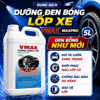Dung Dịch Dưỡng Đen Bóng Lốp Xe MAXPRO VMAX 5L - Phục Hồi Lốp Xe, Chống Bám Bụi, Bảo Vệ Cao Su