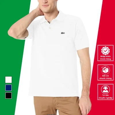 Áo Polo Nam Lacoste Cổ Bẻ Cao Cấp Chất Liệu Cotton Pique Cá Sấu - Hàng Chính Hãng Nhập Khẩu CHLB Đức