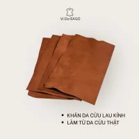 Khăn da cừu lau màn hình điện thoại,mắt kính,đồng hồ- Ví Da SAGO