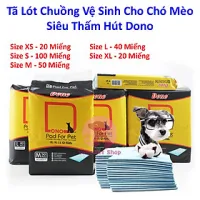 Tã Lót Chuồng Miếng Lót Vệ Sinh Dono Cho Chó Mèo Siêu Thấm Hút