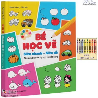 Super fast baby learning painting book-super easy for kids-baby DIY learning to draw everyday with box wax color