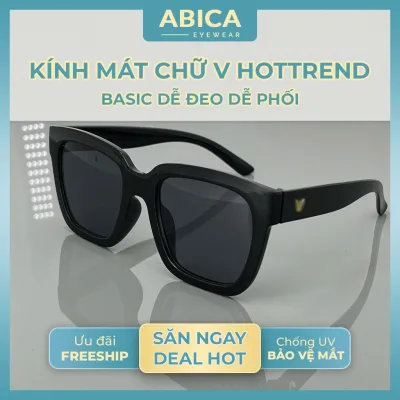 Kính mắt râm mát nữ nam,mắt kính chống tia UV400 phong cách Hàn Quốc thời trang cháy phố đi biển đẹp giá rẻ 204