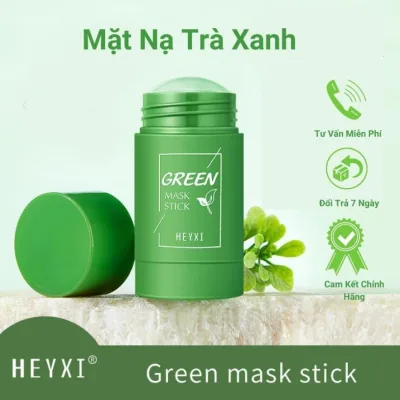 Green Tea Mask Stick, white clay mask reduces blackheads, reduces oil, nourishes bright and smooth skin
