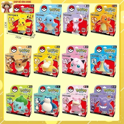 Đồ Chơi Lắp Ráp Mô Hình Pokémon Cao Cấp, Full Box Bộ Sưu Tập Nhân Vật, Quà Tặng Sinh Nhật Cho Bé