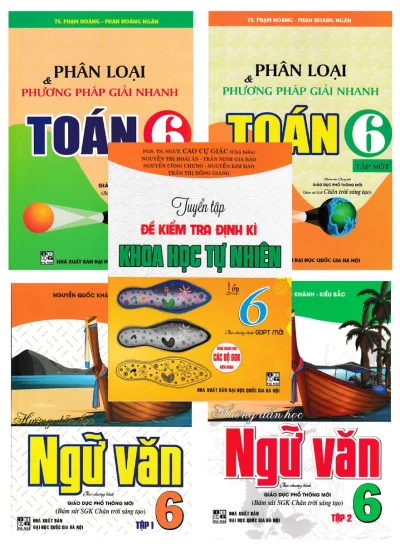 COMBO BỘ SÁCH THAM KHẢO TOÁN - VĂN - KHOA HỌC TỰ NHIÊN LỚP 6 (BÁM SÁT SGK CHÂN TRỜI SÁNG TẠO) (BỘ 5 CUỐN) - HA