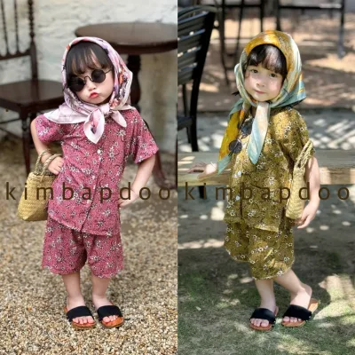 Bộ đồ Bà Ngoại dễ thương cho bé gái mặc nhà, đi chơi - Bộ đồ mặc nhà cho bé gái