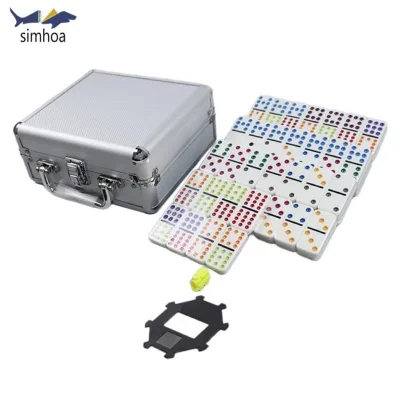 Simhoa Mexico Train Dominos Set Đồ Chơi Giáo Dục 91Tiles Trò Chơi Xếp Hình Đồ Chơi Giáo Dục