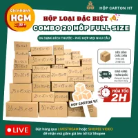 Combo 20 Hộp carton đối khẩu đóng hàng full size, nhiều kích thước giá rẻ - HT HCM