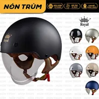 Mũ bảo hiểm xe máy nửa đầu Royal M239 kính âm