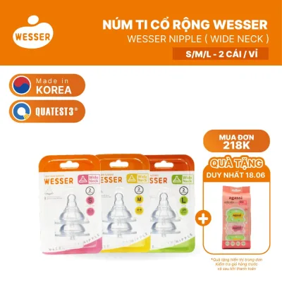 Núm ti cổ RỘNG Wesser S/M/L (2 cái/hộp)