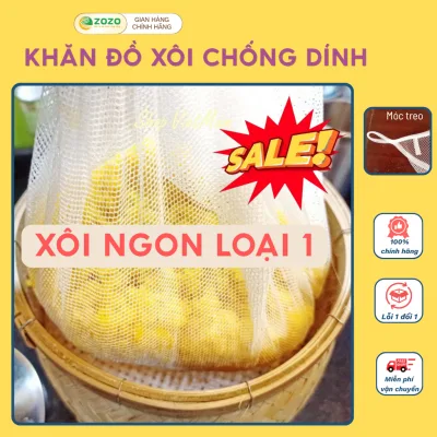 Khăn đồ xôi chuyên dụng, chống dính, hấp đỗ, hấp bánh dễ vệ sinh, chất liệu vải an toàn thực phẩm