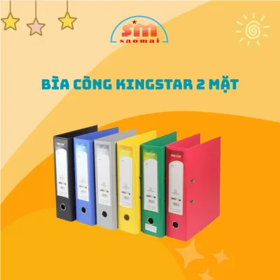 Bìa Còng Kingstar 2 Mặt A4/F4 (5/7cm) Văn Phòng Phẩm Sao Mai V203