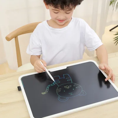Electronic Self-Erasing Drawing Board, Large Smart Drawing Board with 15.19 Inch Multi-Color Lcd Screen, Beautiful Graphics with Teaching Pen